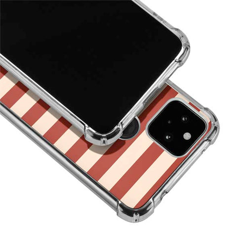Neutral Stripes Google Pixel 5 Clear Case